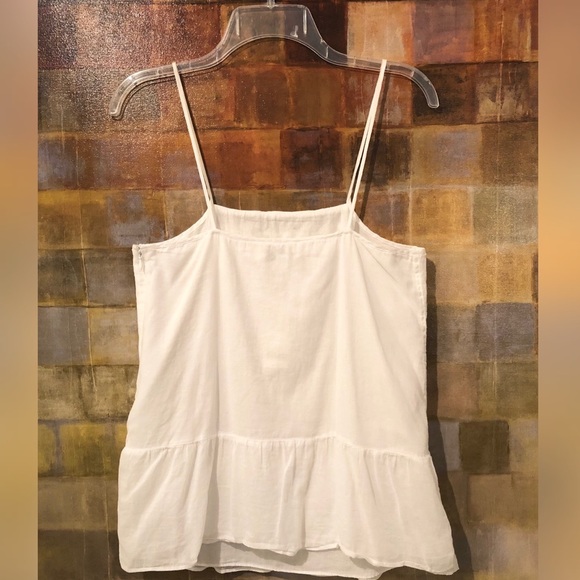 BANANA REPUBLIC White Sleeveless Peplum Top NWT - Picture 8 of 8